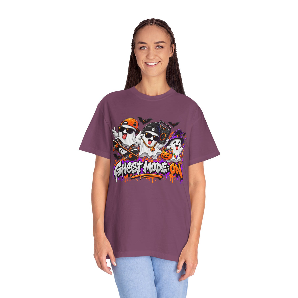 Ghost Mode: ON – Halloween Ghosts Graphic T-Shirt