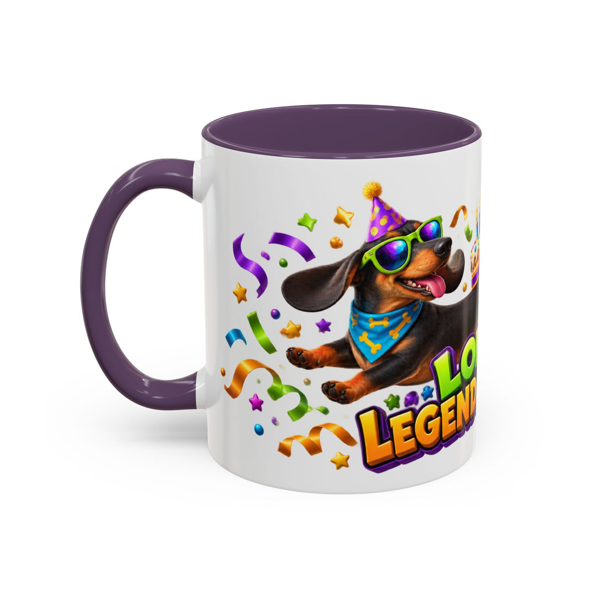 Long Dog Legendary Birthday Dachshund White Mug