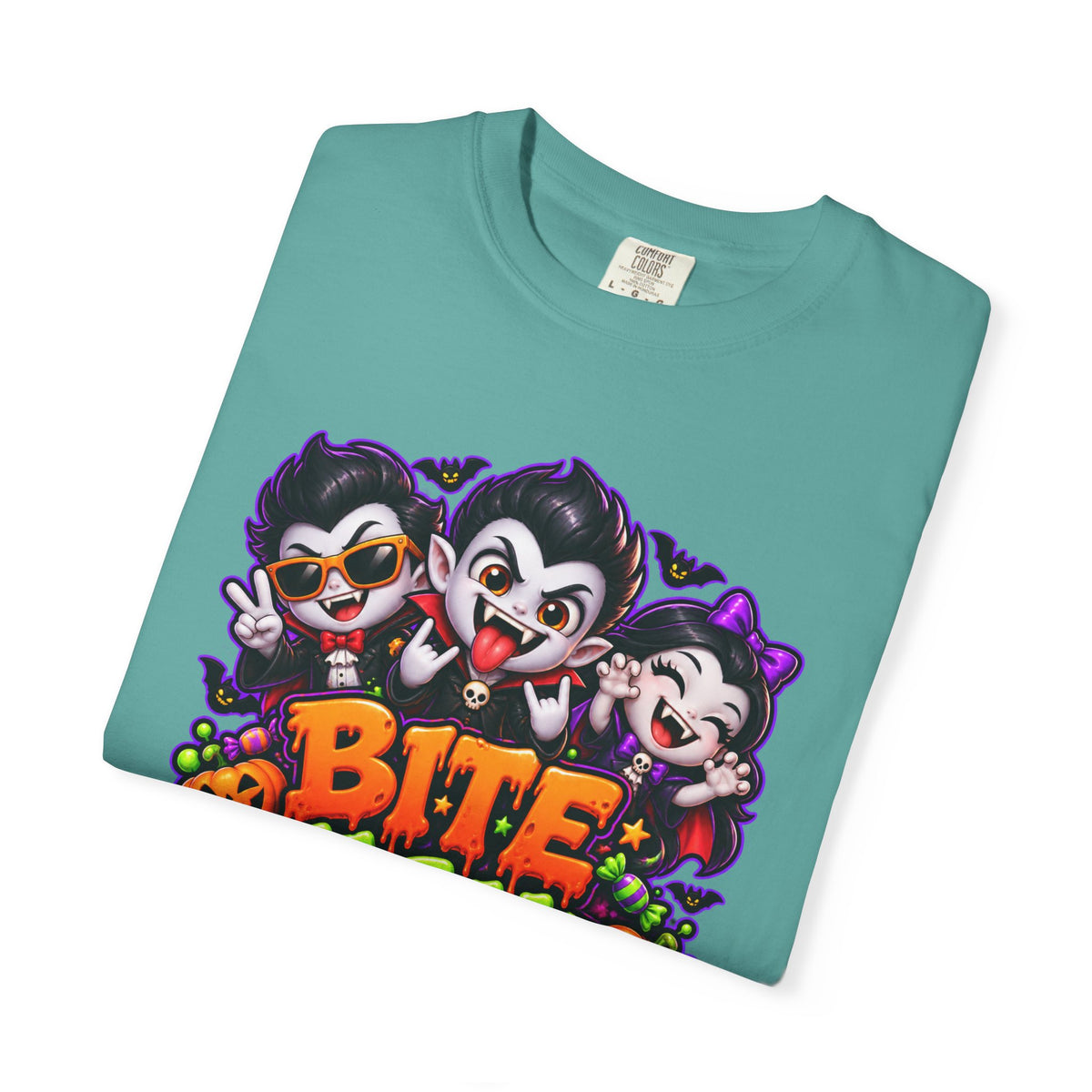 Bite Night Crew Halloween T-Shirt – Funny Vampire Graphic Tee