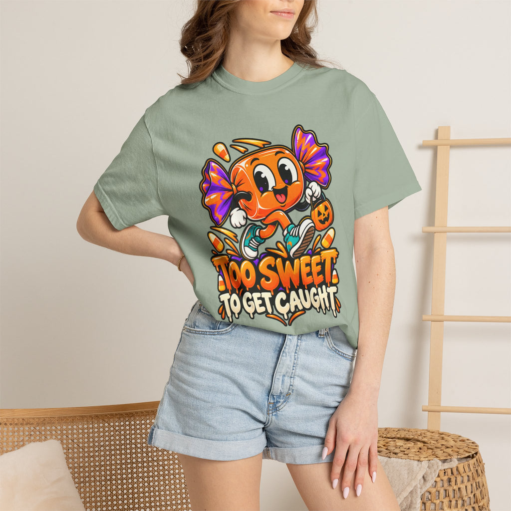Too Sweet to Get Caught – Cute Halloween Candy T-Shirt