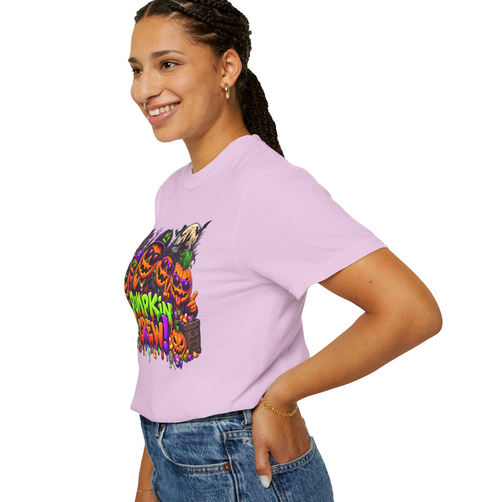 Pumpkin Crew Halloween T-Shirt – Funny Jack O’ Lantern Graphic Tee