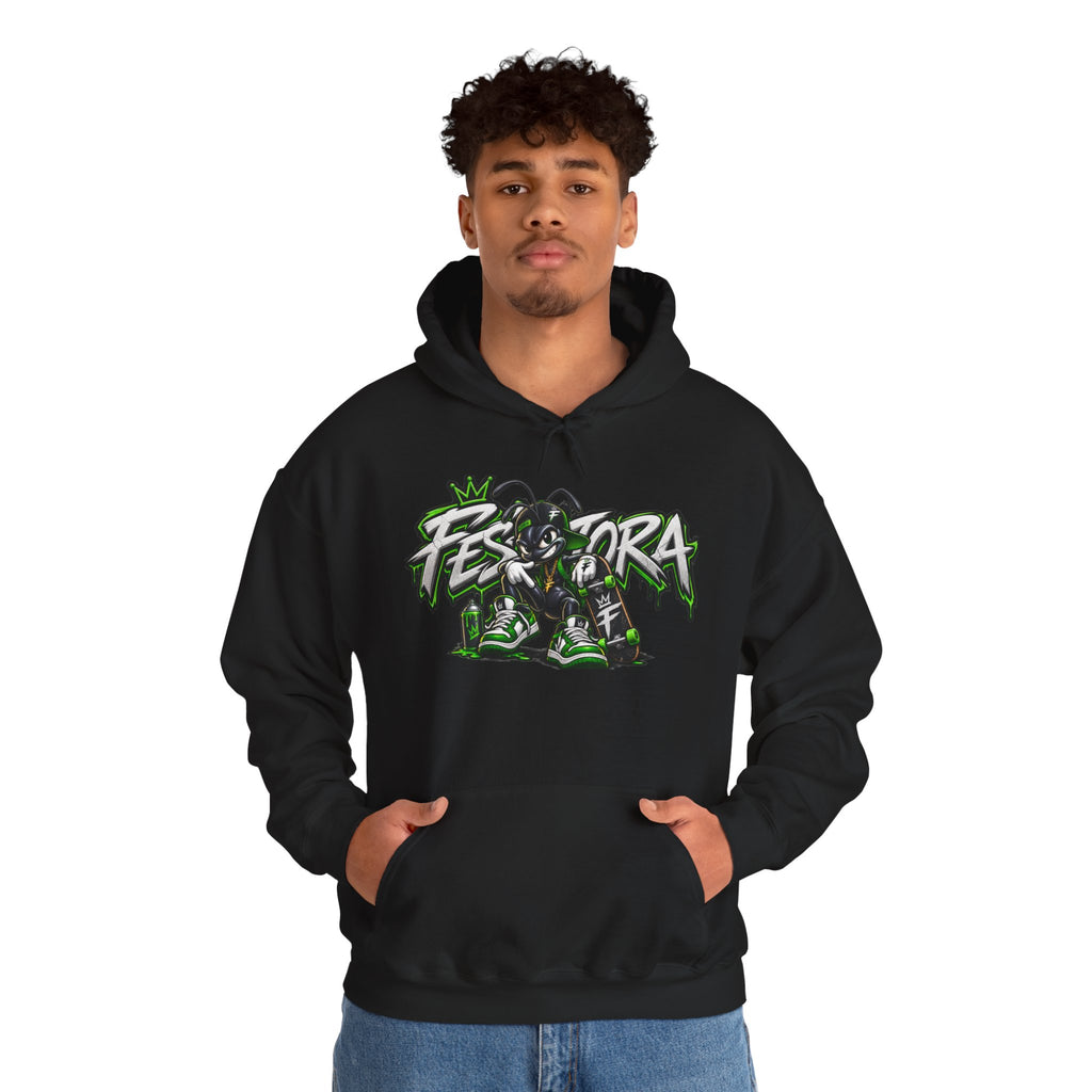 Festora Graphic Hoodie — Neon Streetwear Pullover
