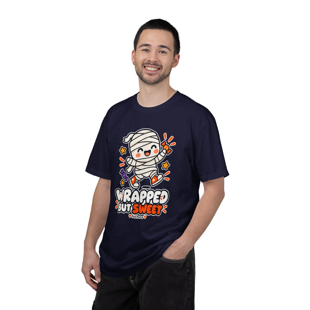 Wrapped but Sweet Halloween T-Shirt | Cute Mummy Graphic Tee