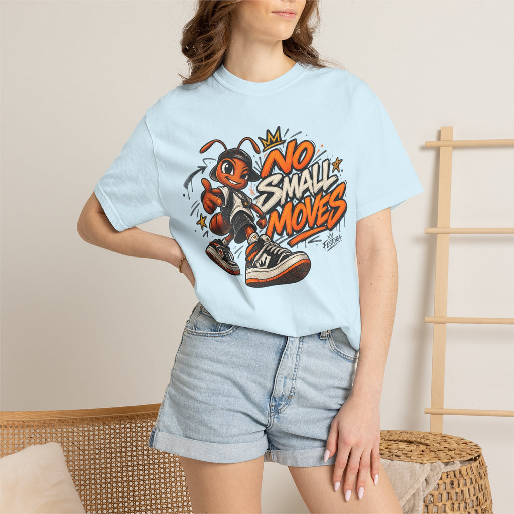 No Small Moves T-Shirt — Retro Sneaker Character Graphic Tee