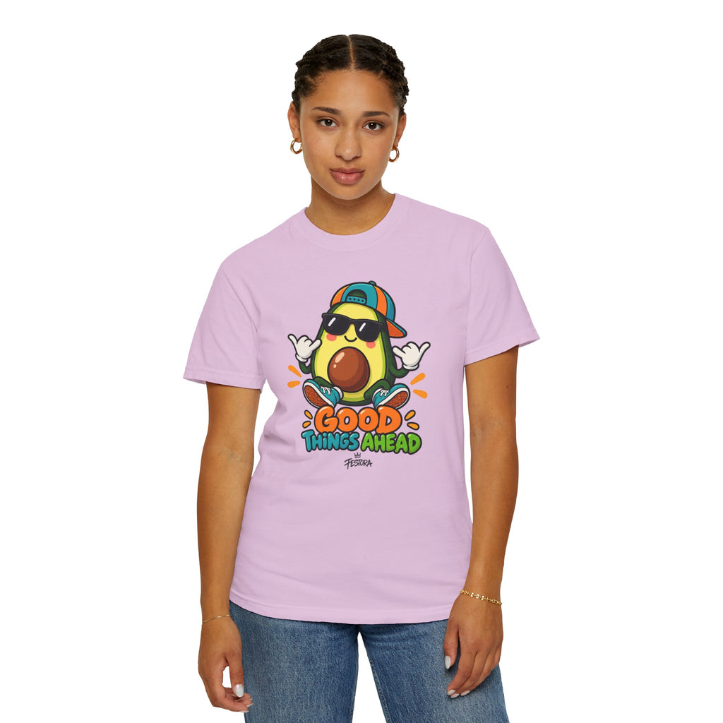 Good Things Ahead Avocado Graphic T-Shirt | Festora Everyday