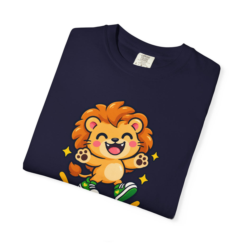 Stay Roarsome – Cute Happy Lion Graphic T-Shirt