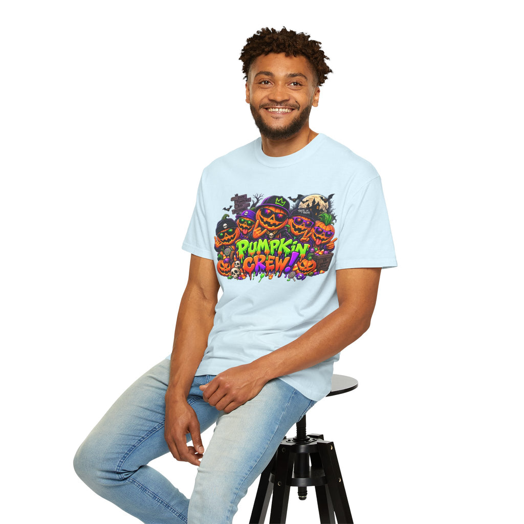 Pumpkin Crew Halloween T-Shirt – Funny Jack O’ Lantern Graphic Tee
