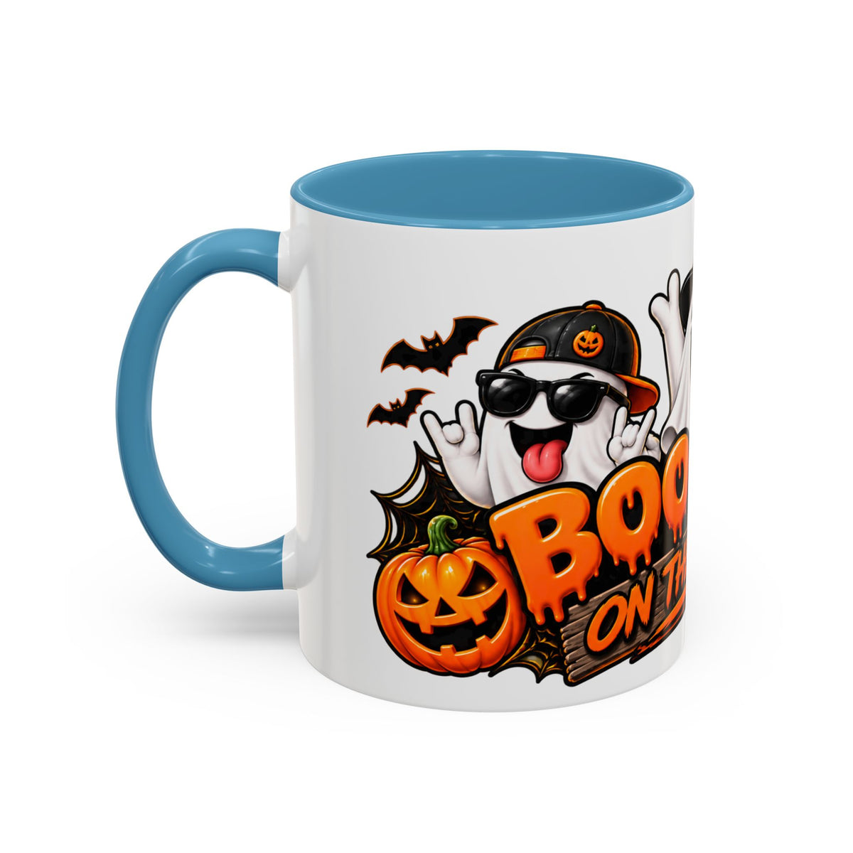 Boo Crew on the Loose Halloween White Mug – Funny Ghosts & Pumpkins