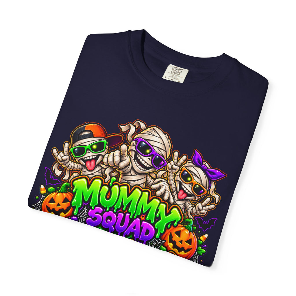 Mummy Squad For Life Halloween T-Shirt – Funny Colorful Mummy Graphic Tee