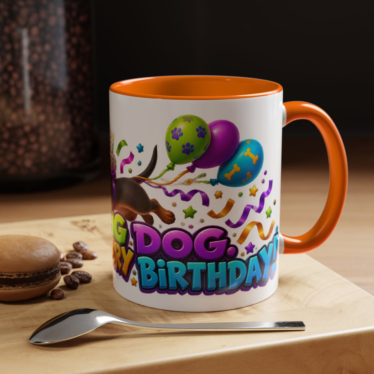 Long Dog Legendary Birthday Dachshund White Mug