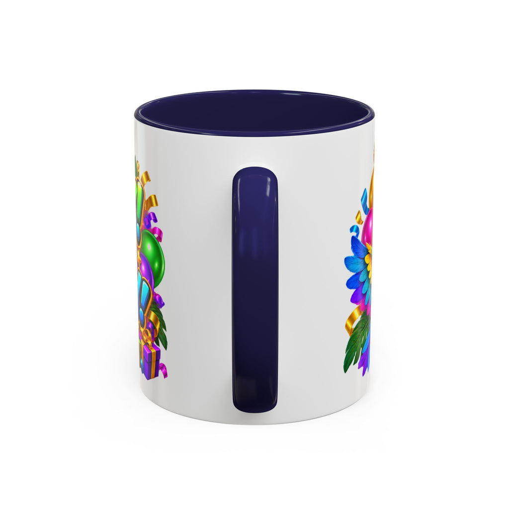 Squawk! It’s Your Birthday White Mug – Cute Parrot Birthday Cup, Colorful Tropical Party Gift