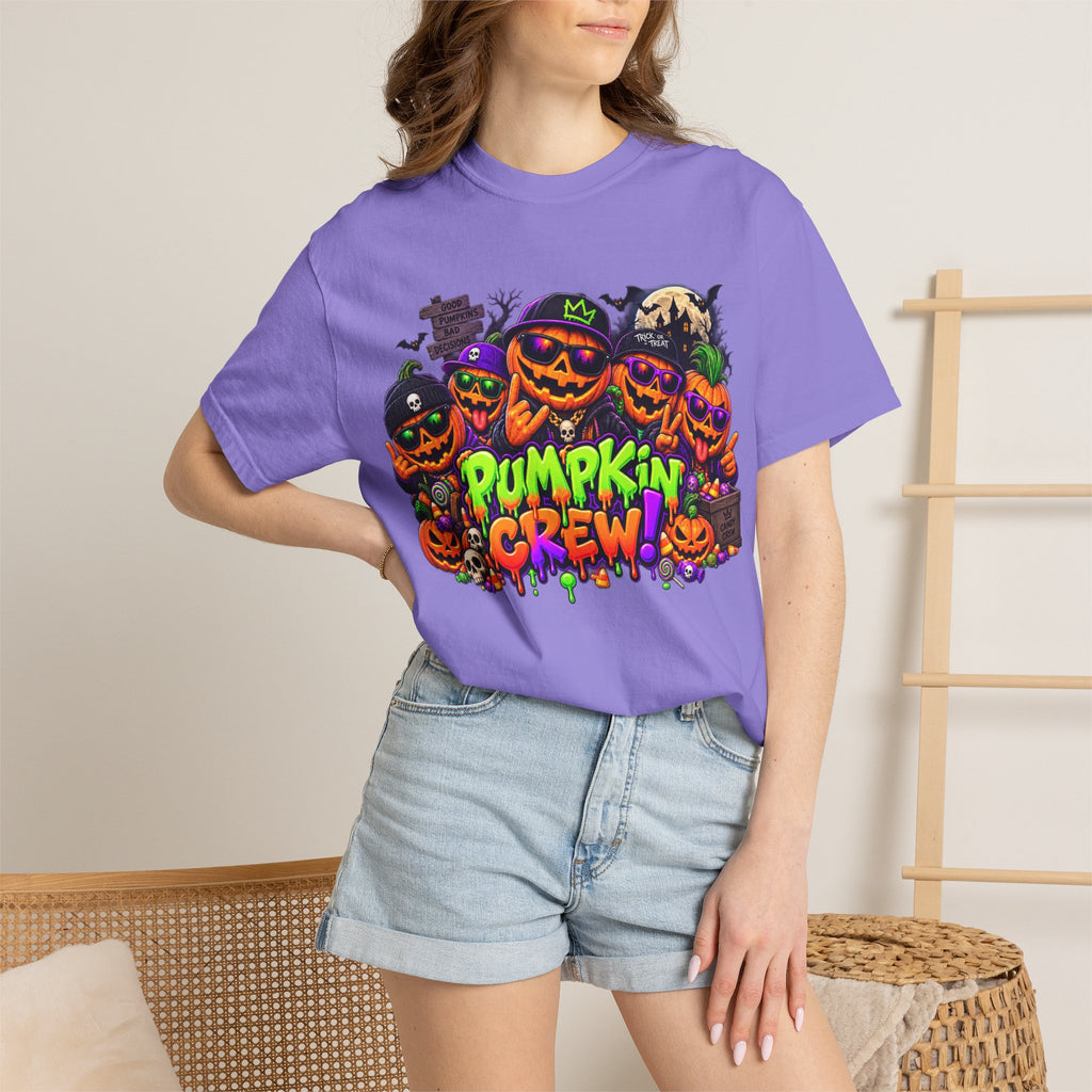 Pumpkin Crew Halloween T-Shirt – Funny Jack O’ Lantern Graphic Tee