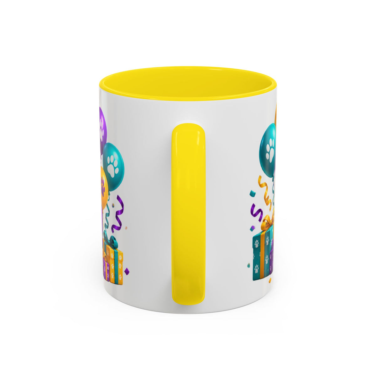 Beagle Birthday Mug – Fetch the Cake White Ceramic Coffee Cup