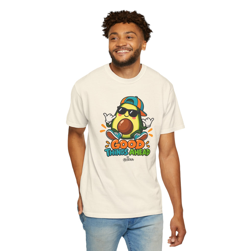 Good Things Ahead Avocado Graphic T-Shirt | Festora Everyday