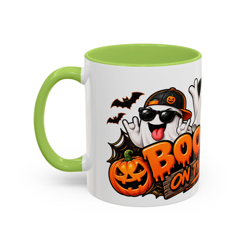 Boo Crew on the Loose Halloween White Mug – Funny Ghosts & Pumpkins