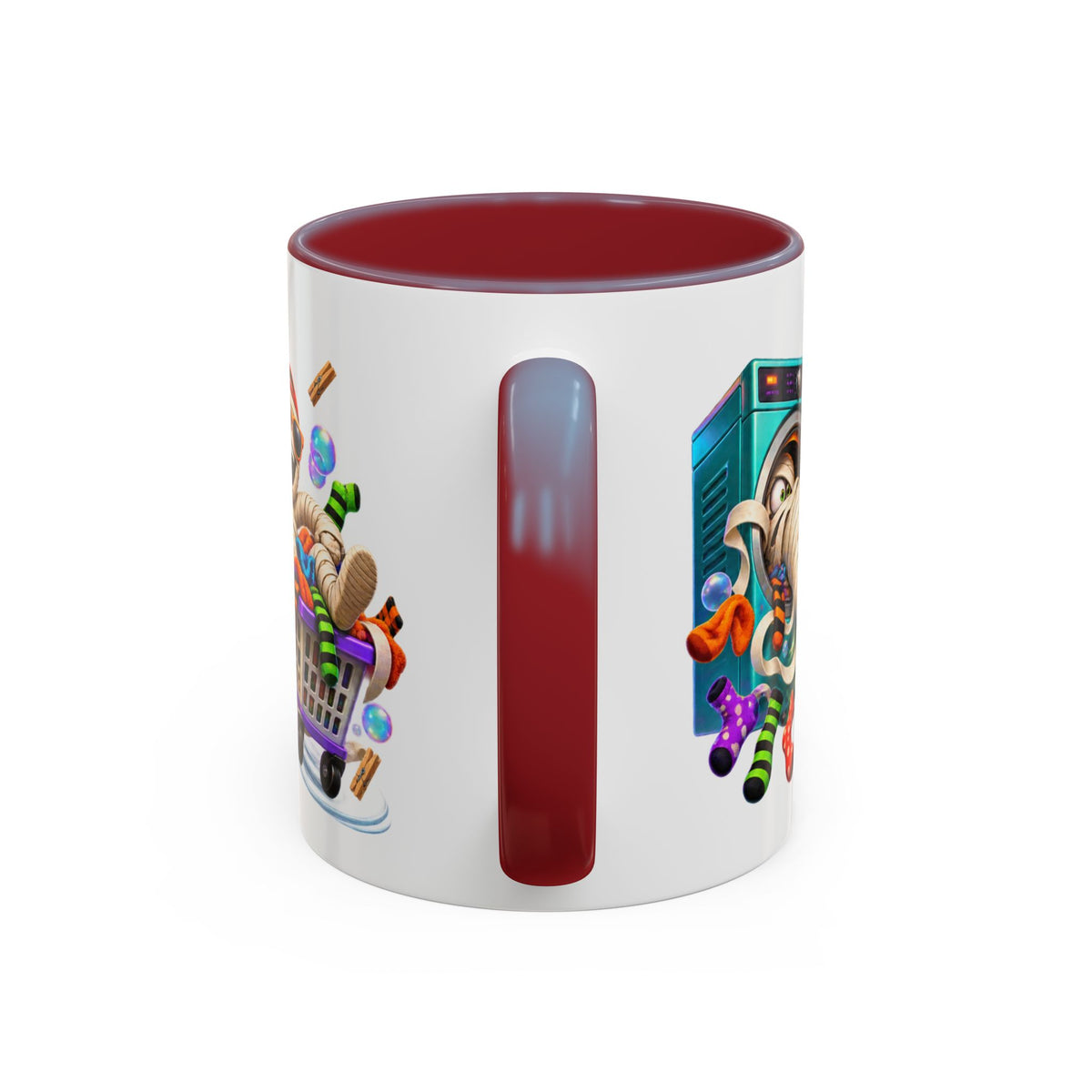 Wrapped Up in Trouble Mummy Halloween White Mug