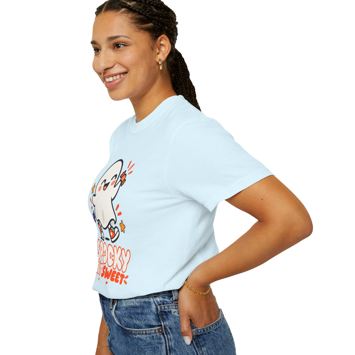 Spooky but Sweet Ghost T-Shirt | Cute Halloween Graphic Tee