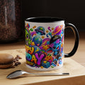 Happy Birthday Out of This World Accent Mug — Cute Alien Space Birthday Coffee Cup (11oz)