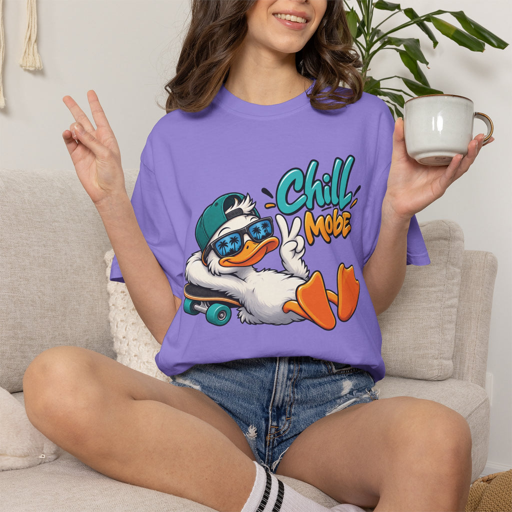 Chill Mode Duck Graphic T-Shirt | Festora Everyday