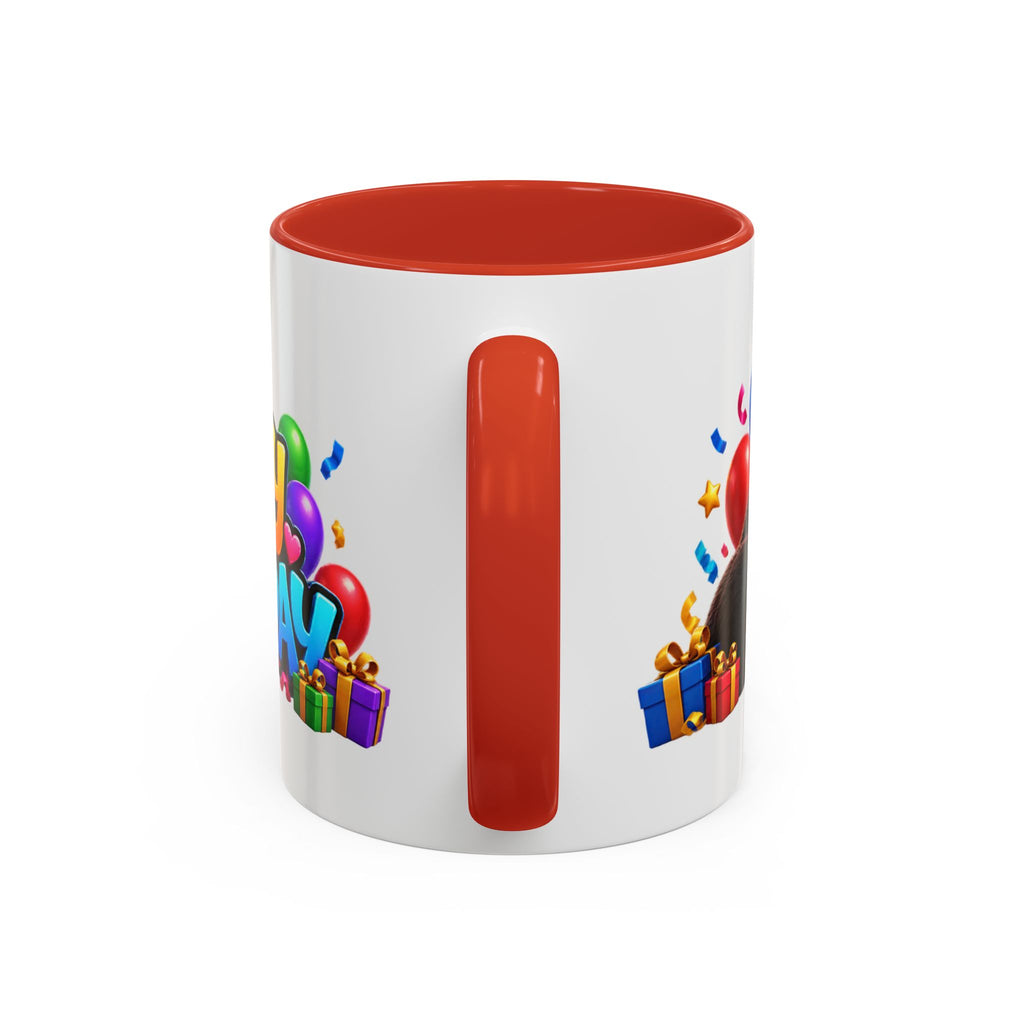 Gorilla Happy Birthday Mug - Colorful 3D Celebration Design