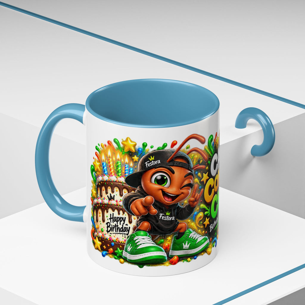 Festora Ant Birthday Mug – Cake Confetti Chaos Coffee Cup