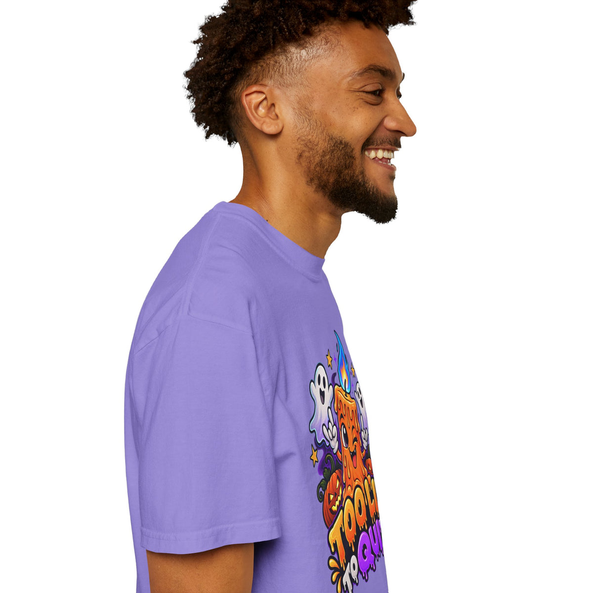 Too Lit to Quit – Funny Halloween Candle T-Shirt