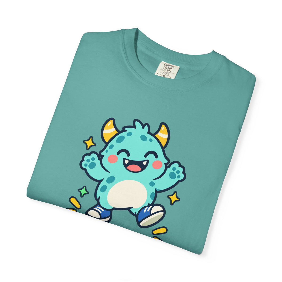 Stay Monster Happy – Cute Monster Graphic T-Shirt
