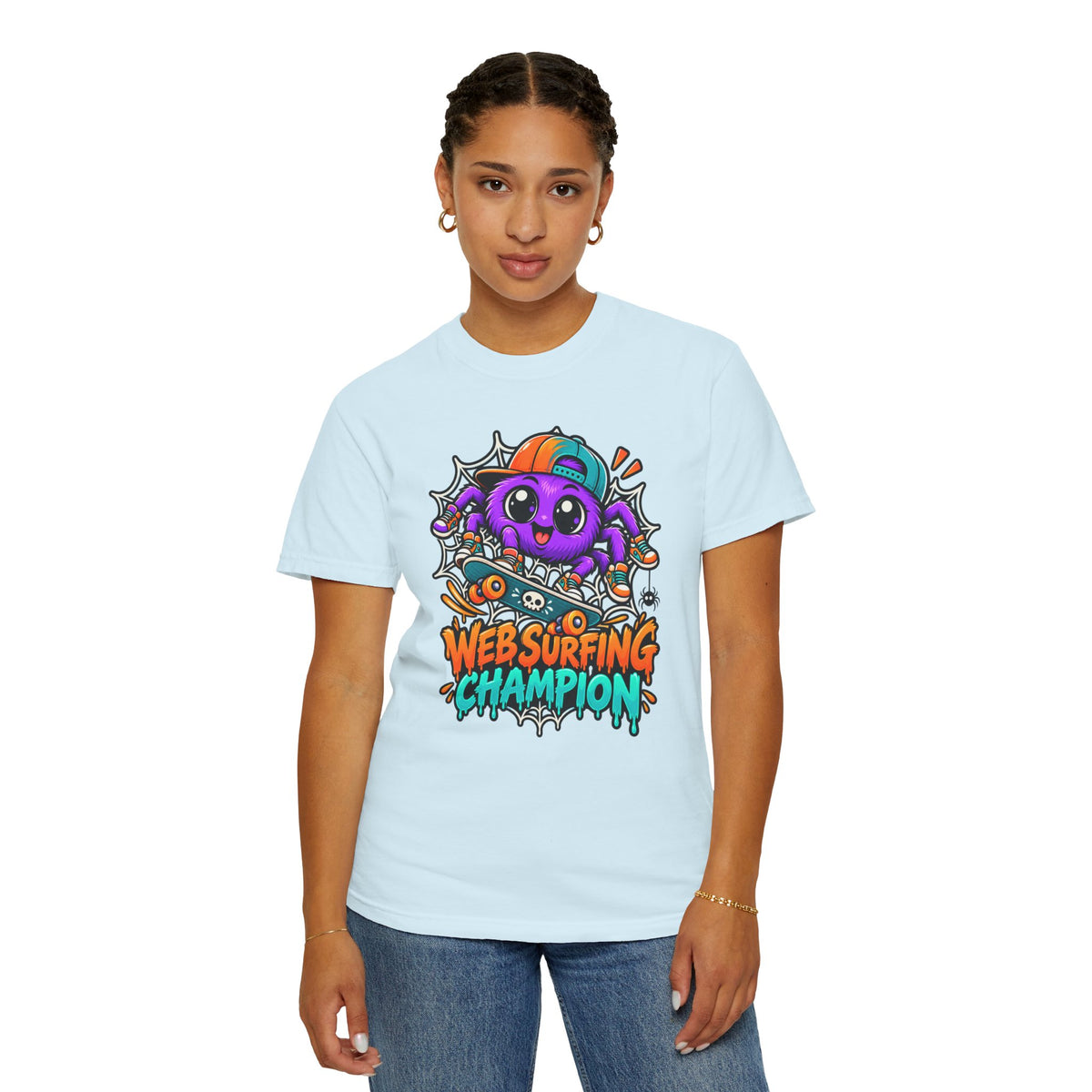 Web Surfing Champion – Cute Halloween Spider T-Shirt