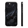 Graveyard Scorpion Phone Case - Black Scorpion with red eyes Tough iphone Cover