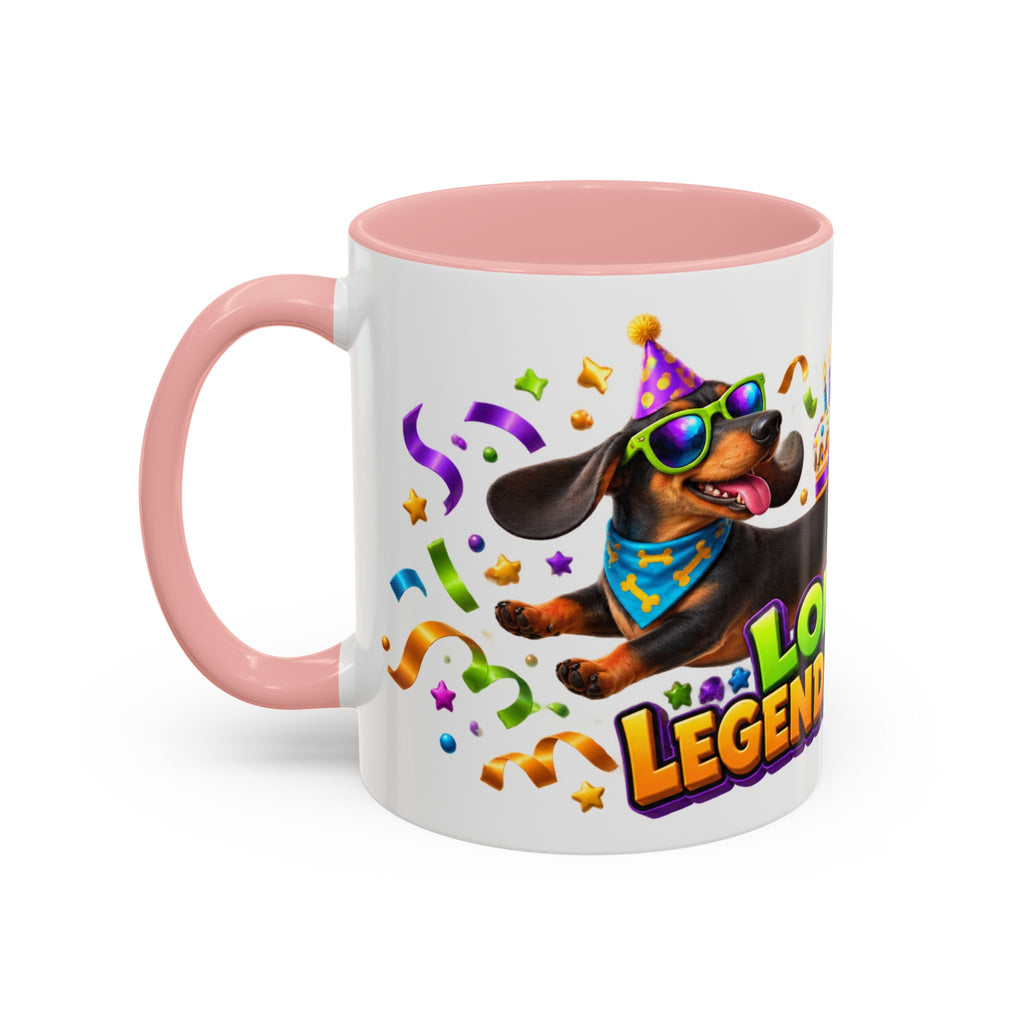 Long Dog Legendary Birthday Dachshund White Mug