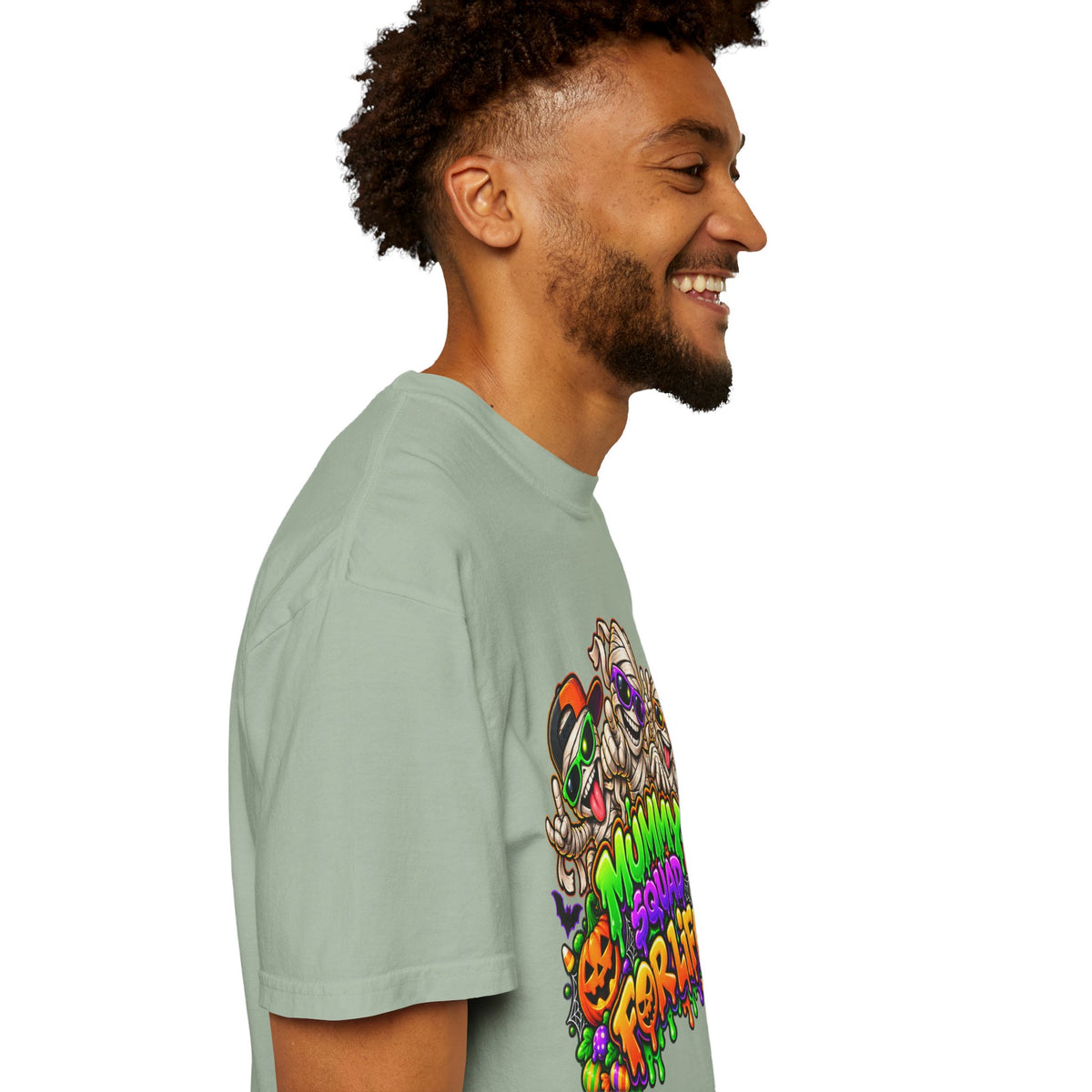 Mummy Squad For Life Halloween T-Shirt – Funny Colorful Mummy Graphic Tee