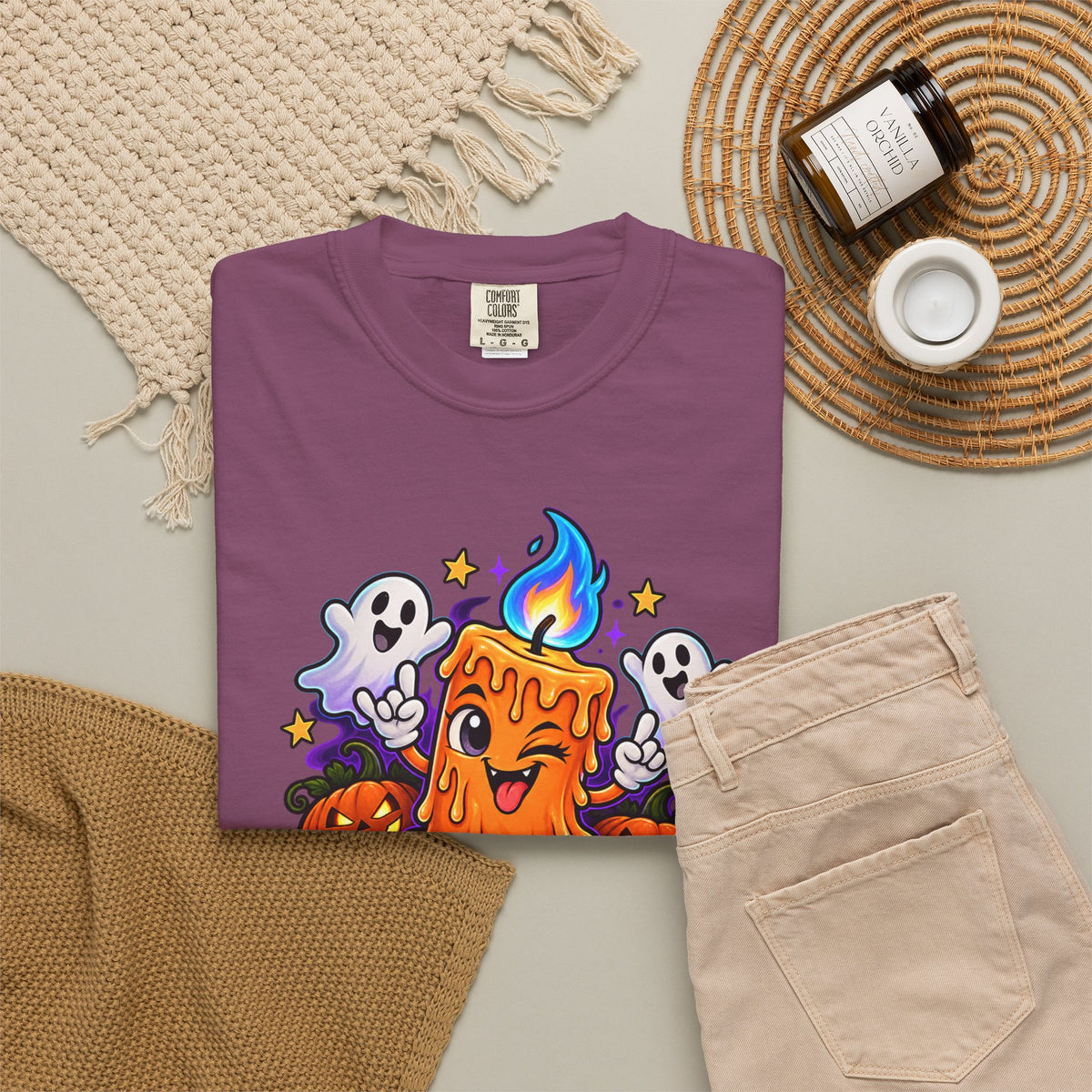 Too Lit to Quit – Funny Halloween Candle T-Shirt
