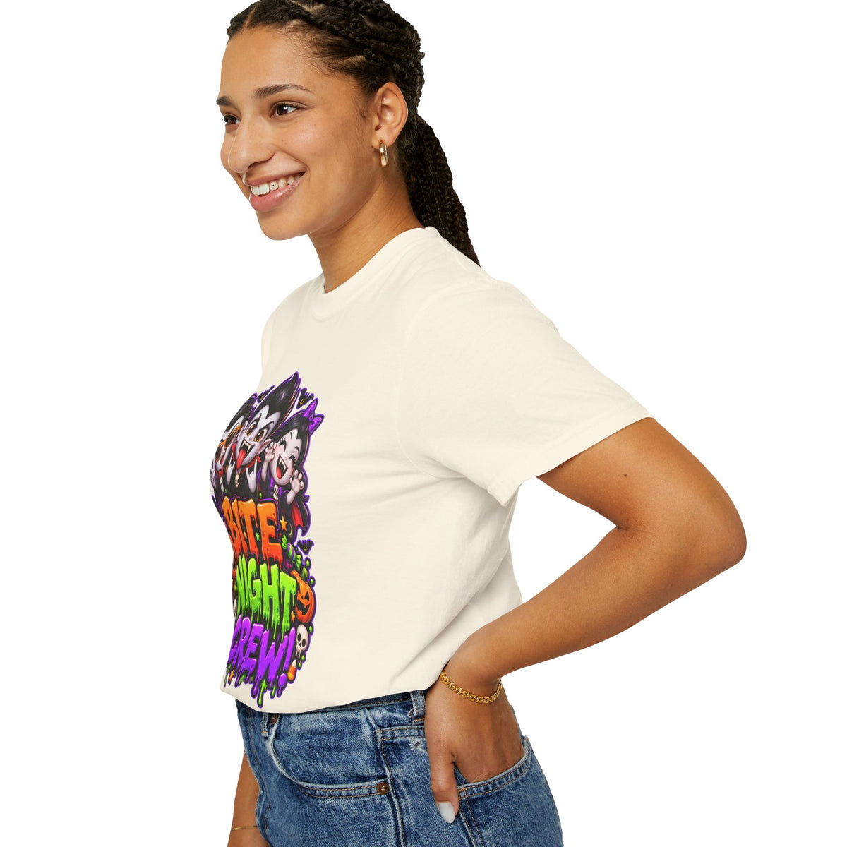 Bite Night Crew Halloween T-Shirt – Funny Vampire Graphic Tee