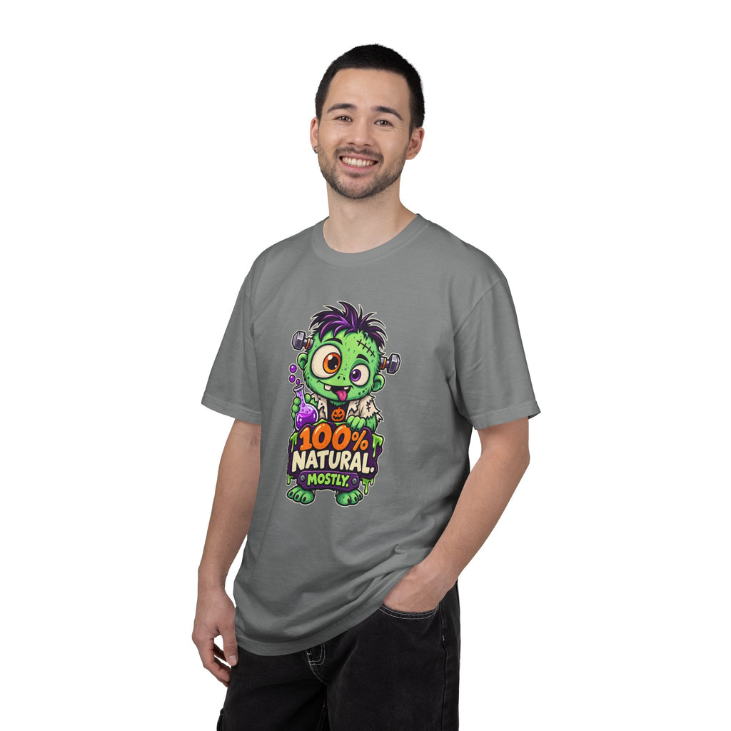 100% Natural. Mostly. – Cute Halloween Lab Monster T-Shirt