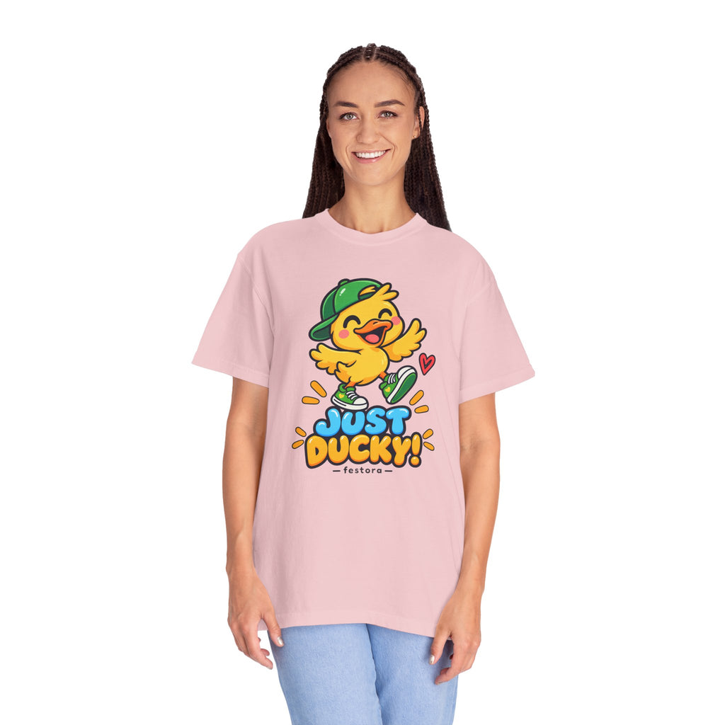 Just Ducky! – Cute Happy Duck Graphic T-Shirt