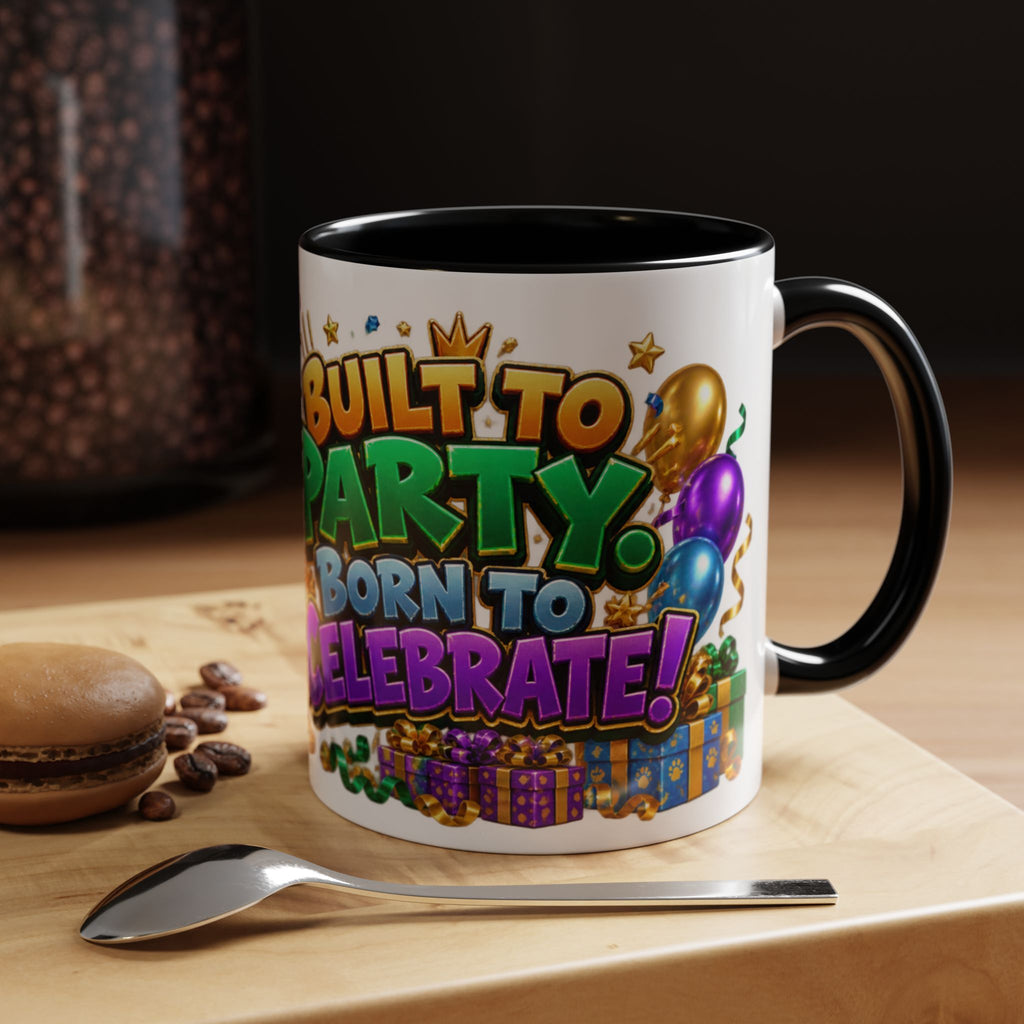 Built to Party English Bulldog Birthday White Mug