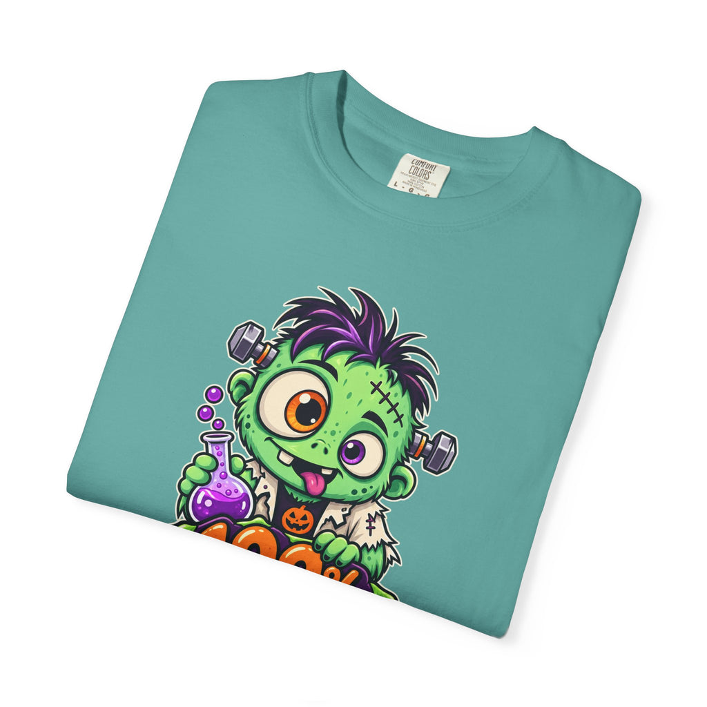 100% Natural. Mostly. – Cute Halloween Lab Monster T-Shirt