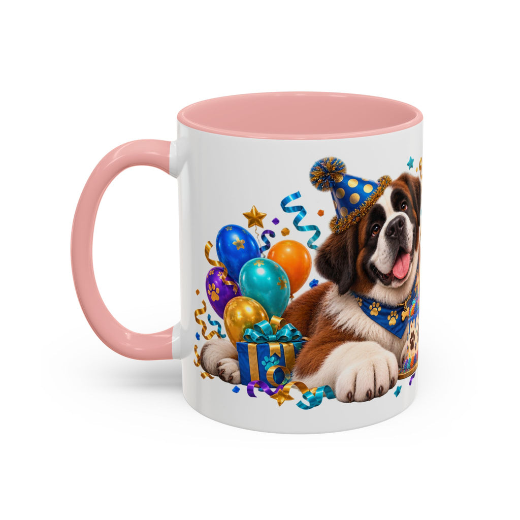 Big Dog Big Wishes Saint Bernard Birthday White Mug
