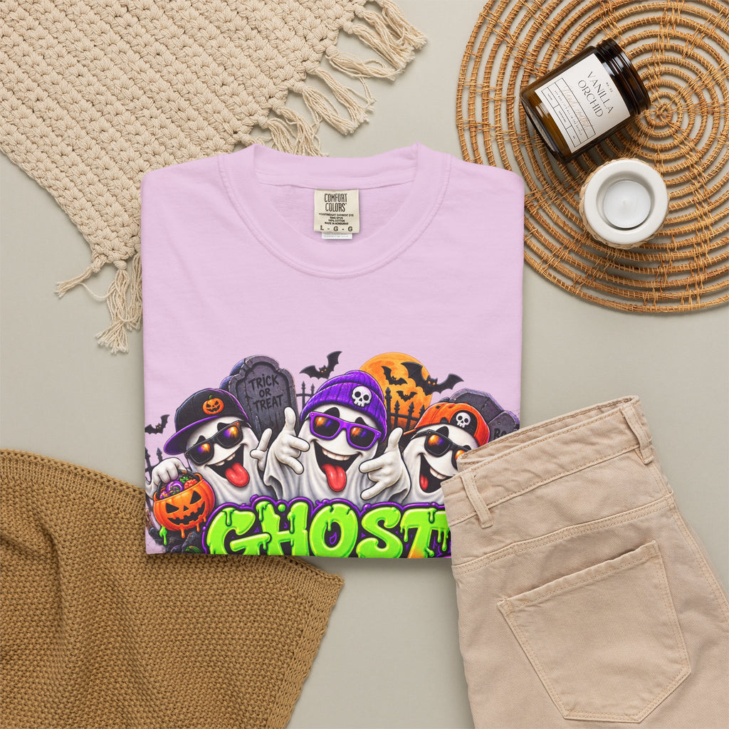 Ghost Gang Halloween T-Shirt – Funny Colorful Ghost Graphic Tee