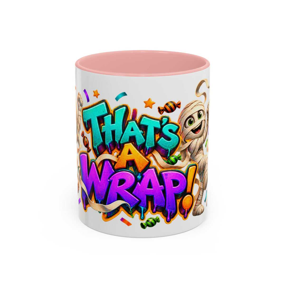 That’s a Wrap Funny Halloween Mummy Party White Mug