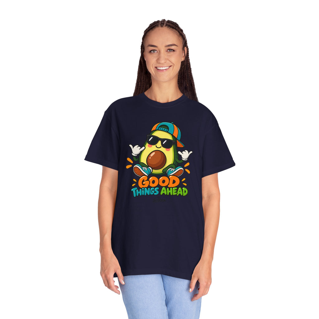 Good Things Ahead Avocado Graphic T-Shirt | Festora Everyday
