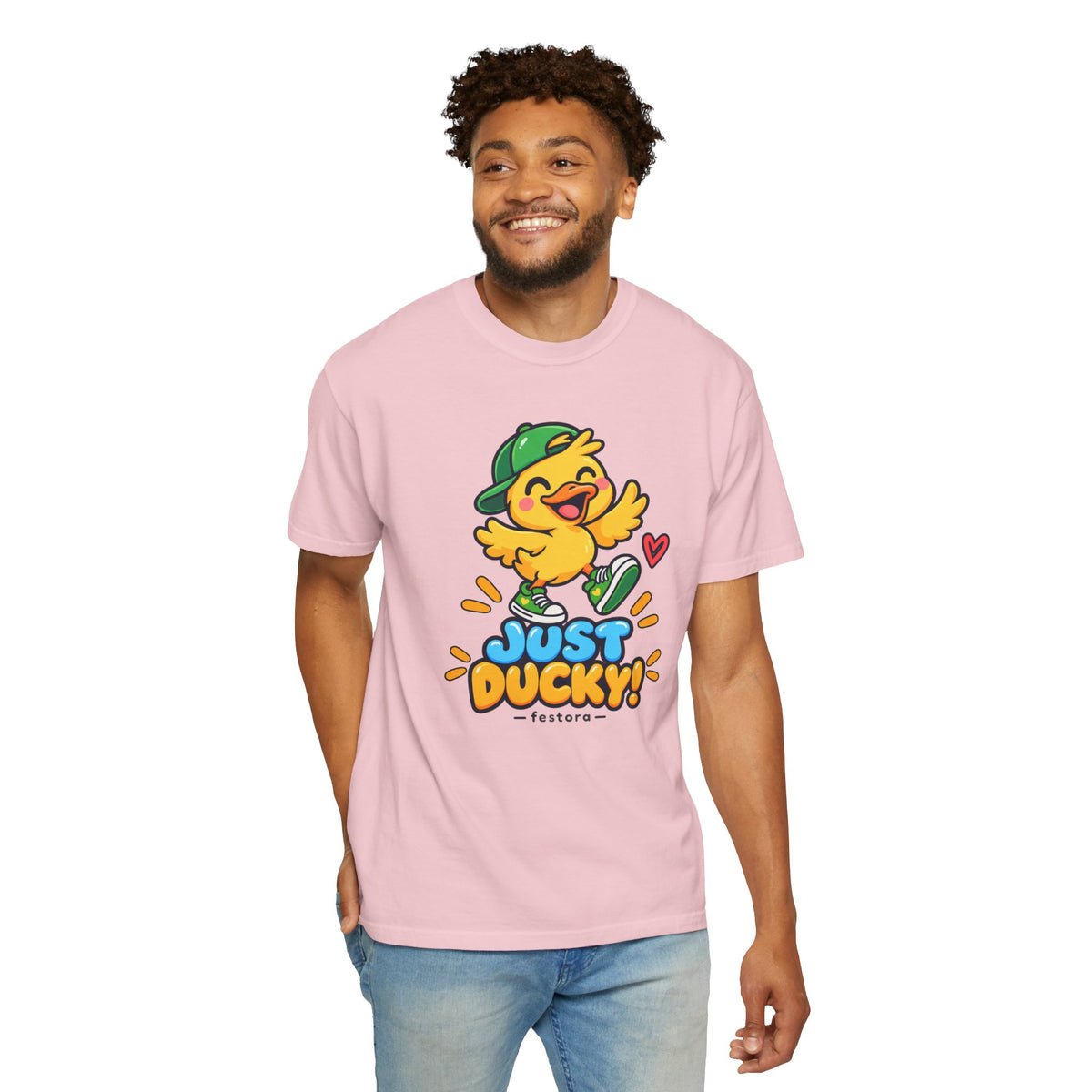 Just Ducky! – Cute Happy Duck Graphic T-Shirt