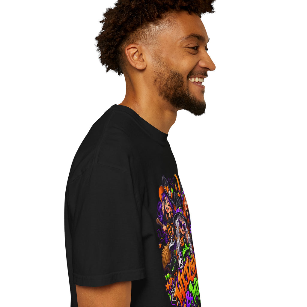 Witchy & Wild – Halloween Witch Crew Graphic T-Shirt