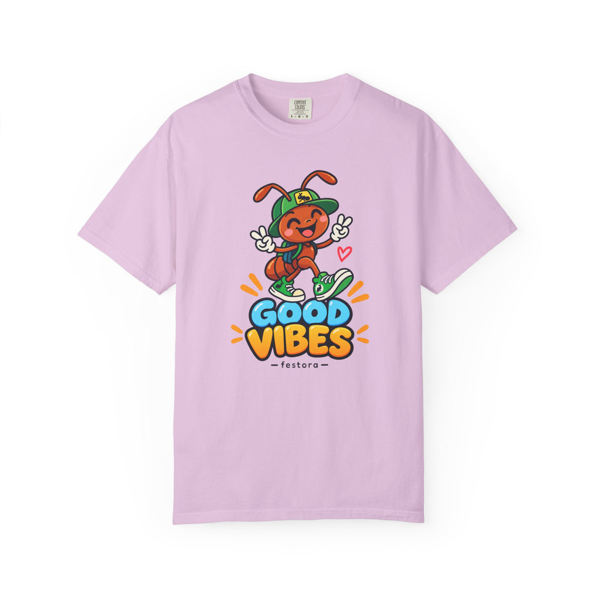 Good Vibes – Happy Ant Graphic T-Shirt