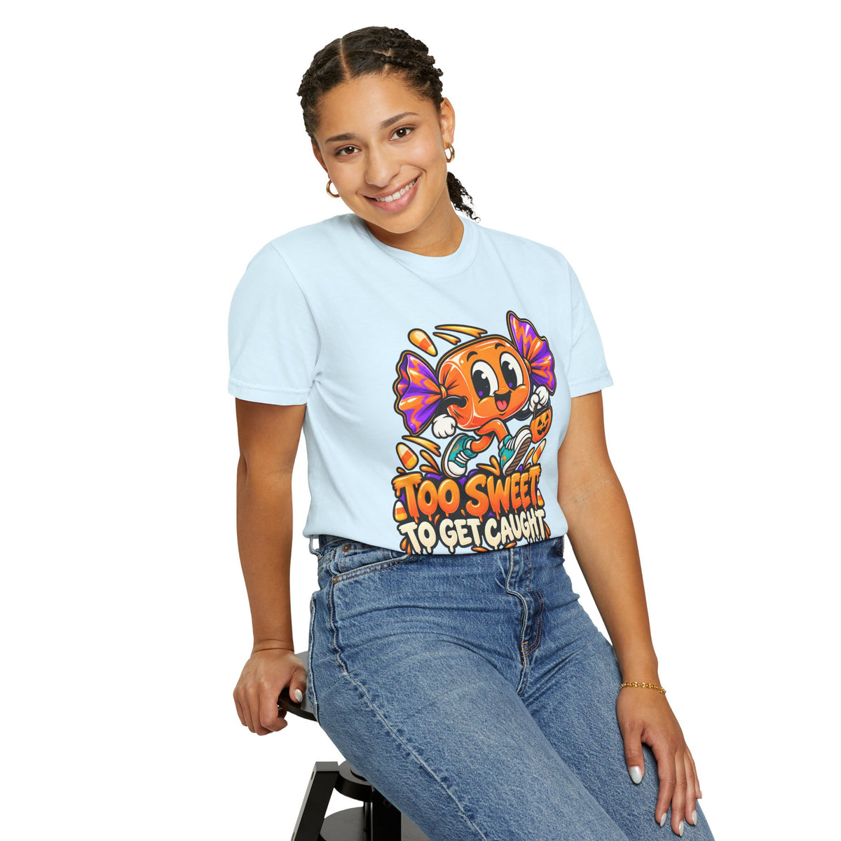 Too Sweet to Get Caught – Cute Halloween Candy T-Shirt