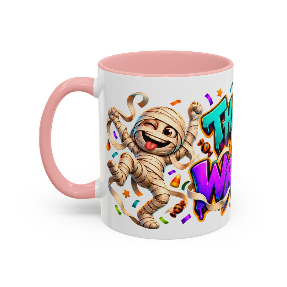 That’s a Wrap Funny Halloween Mummy Party White Mug