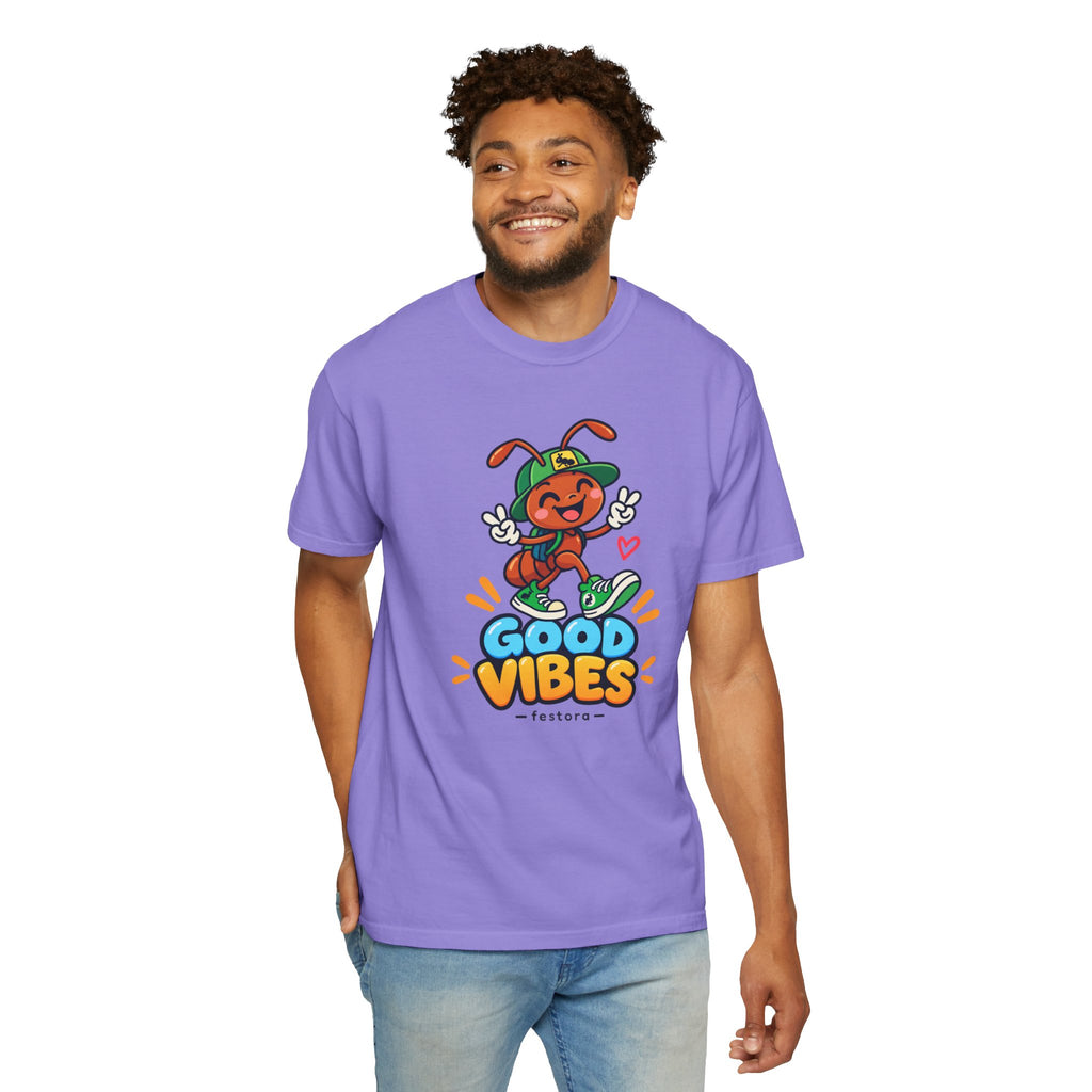 Good Vibes – Happy Ant Graphic T-Shirt