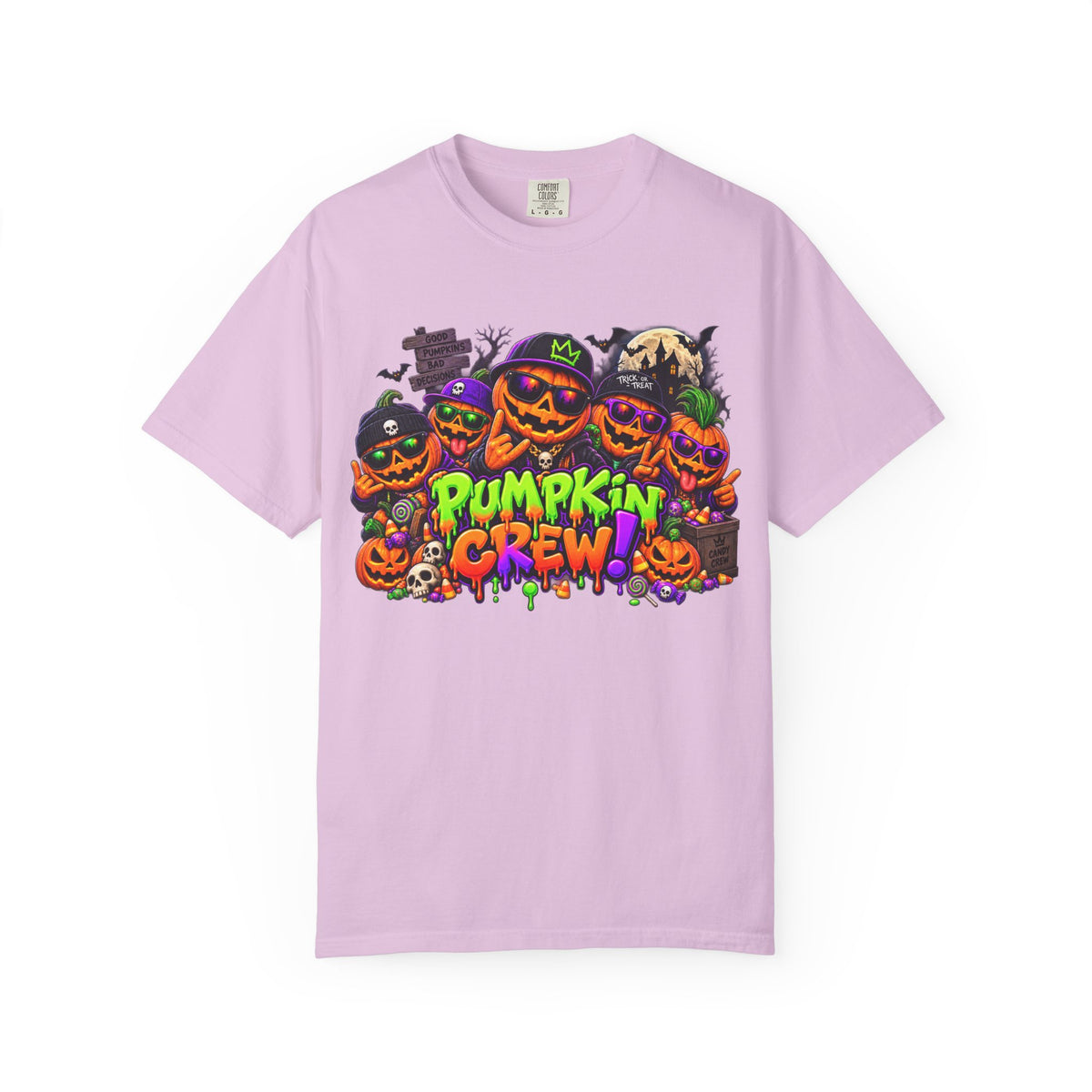 Pumpkin Crew Halloween T-Shirt – Funny Jack O’ Lantern Graphic Tee