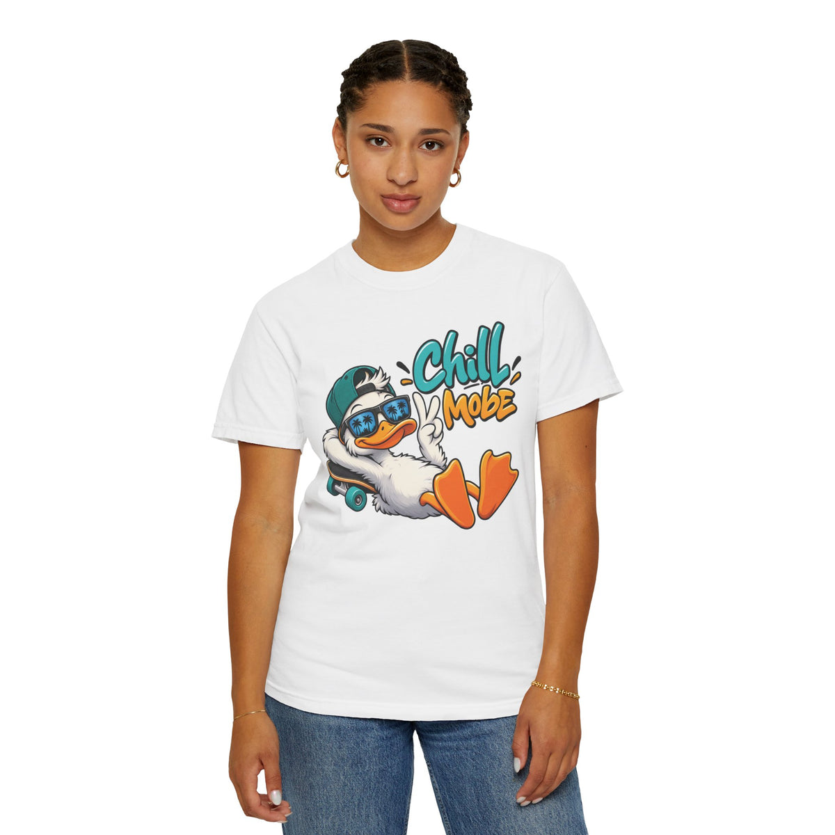 Chill Mode Duck Graphic T-Shirt | Festora Everyday