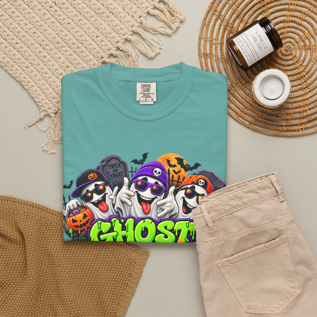 Ghost Gang Halloween T-Shirt – Funny Colorful Ghost Graphic Tee